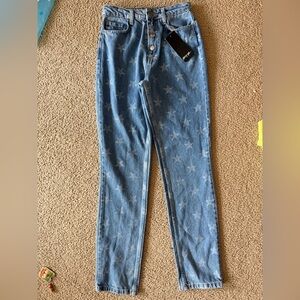 Nasty Gal Starry Denim Jeans